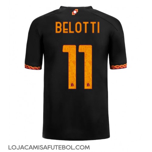 Camisa de Futebol AS Roma Andrea Belotti #11 Equipamento Alternativo 2023-24 Manga Curta